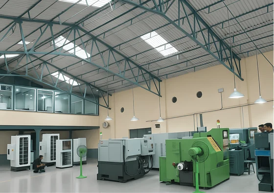 Our CNC machining shop floor