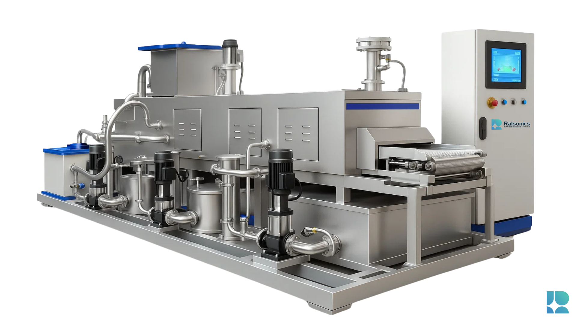 Our conveyorized cleaning equipment