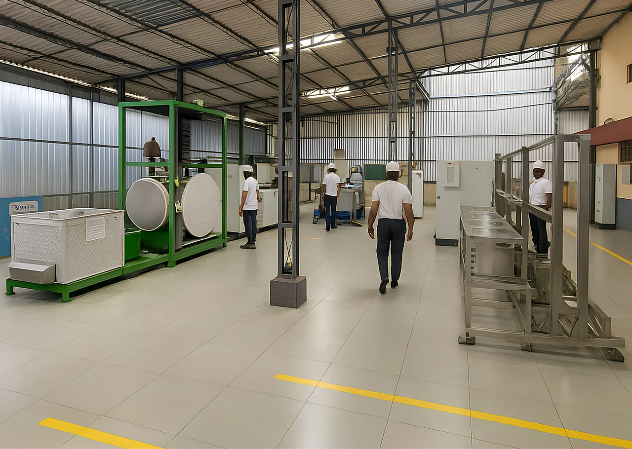 Our assembly floor, where machining, fabrication and ultrasonic manufacturing come together