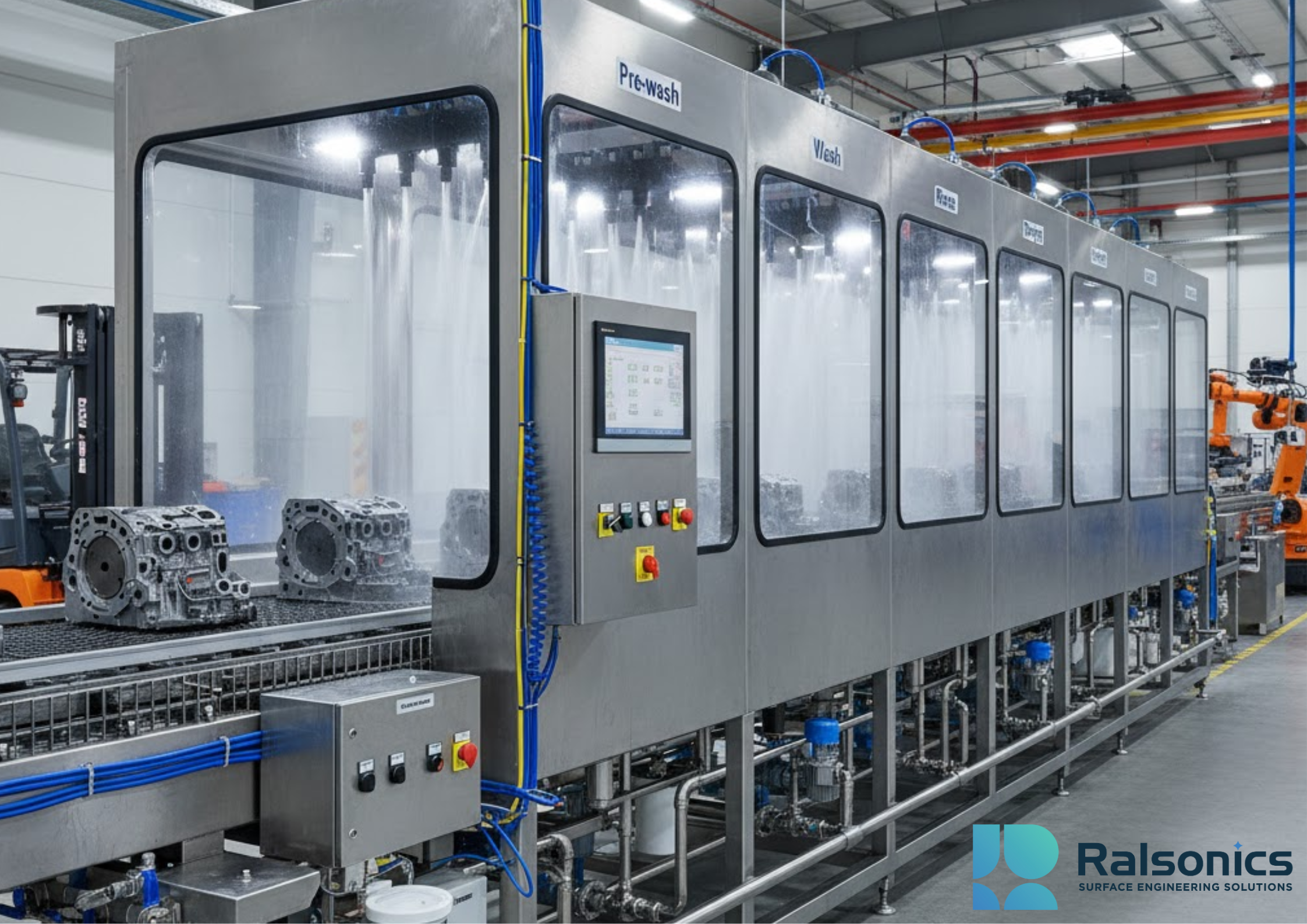 inline cleaning machine